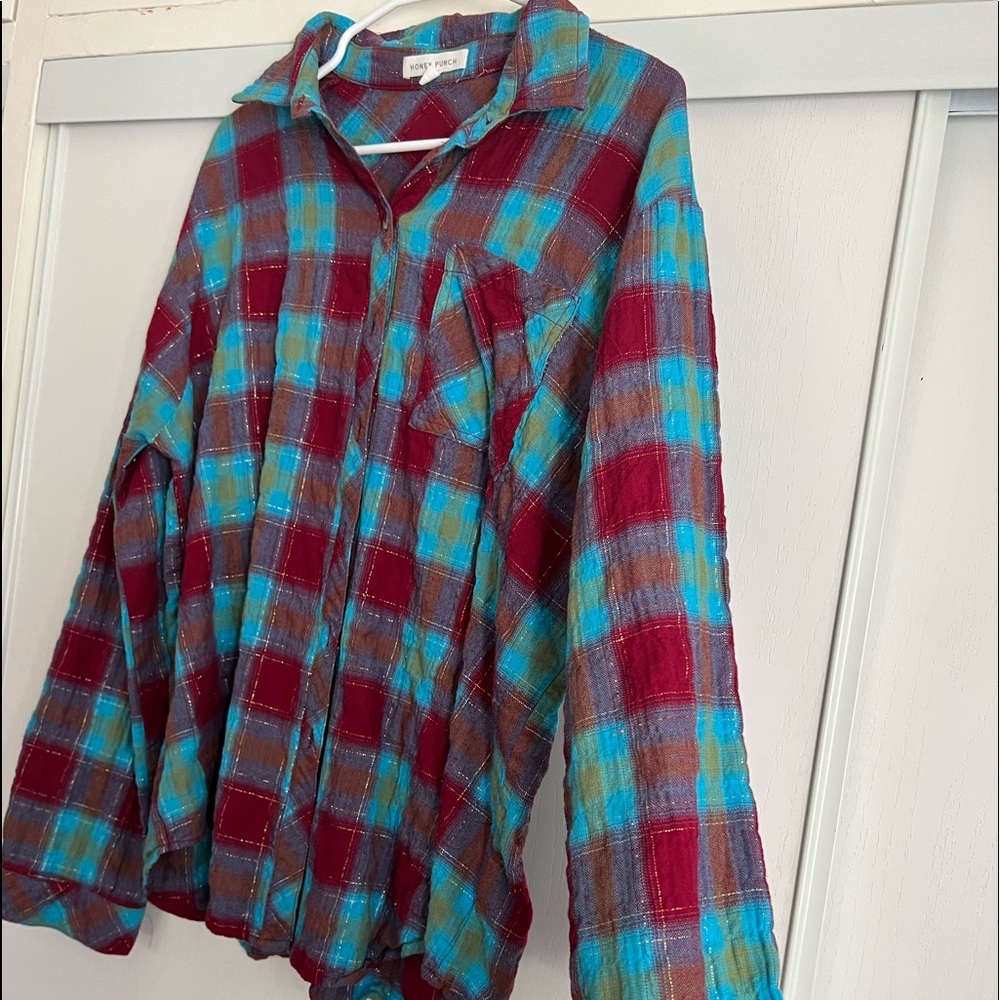 Multi color button down